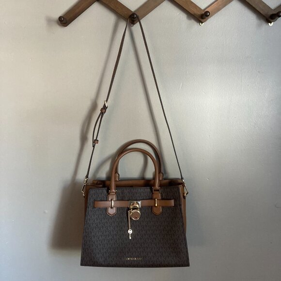 Michael Kors - Hamilton Medium Logo Satchel - Picture 3 of 10